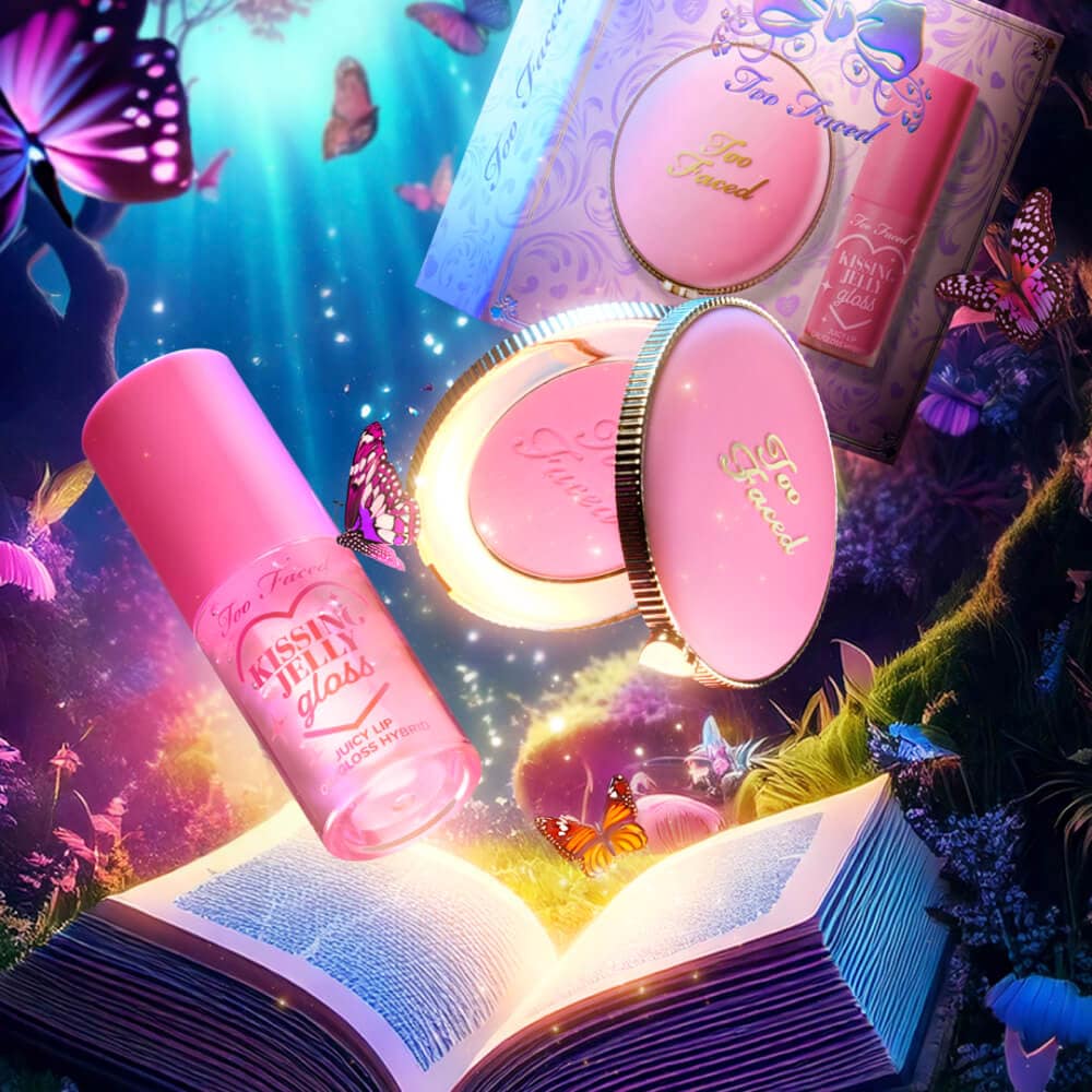 model and eye shadow palette