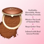 Chocolate Soleil Matte Blurring Bronzer, Milk Chocolate, NET WT. 0.28 OZ. / 8.0 g