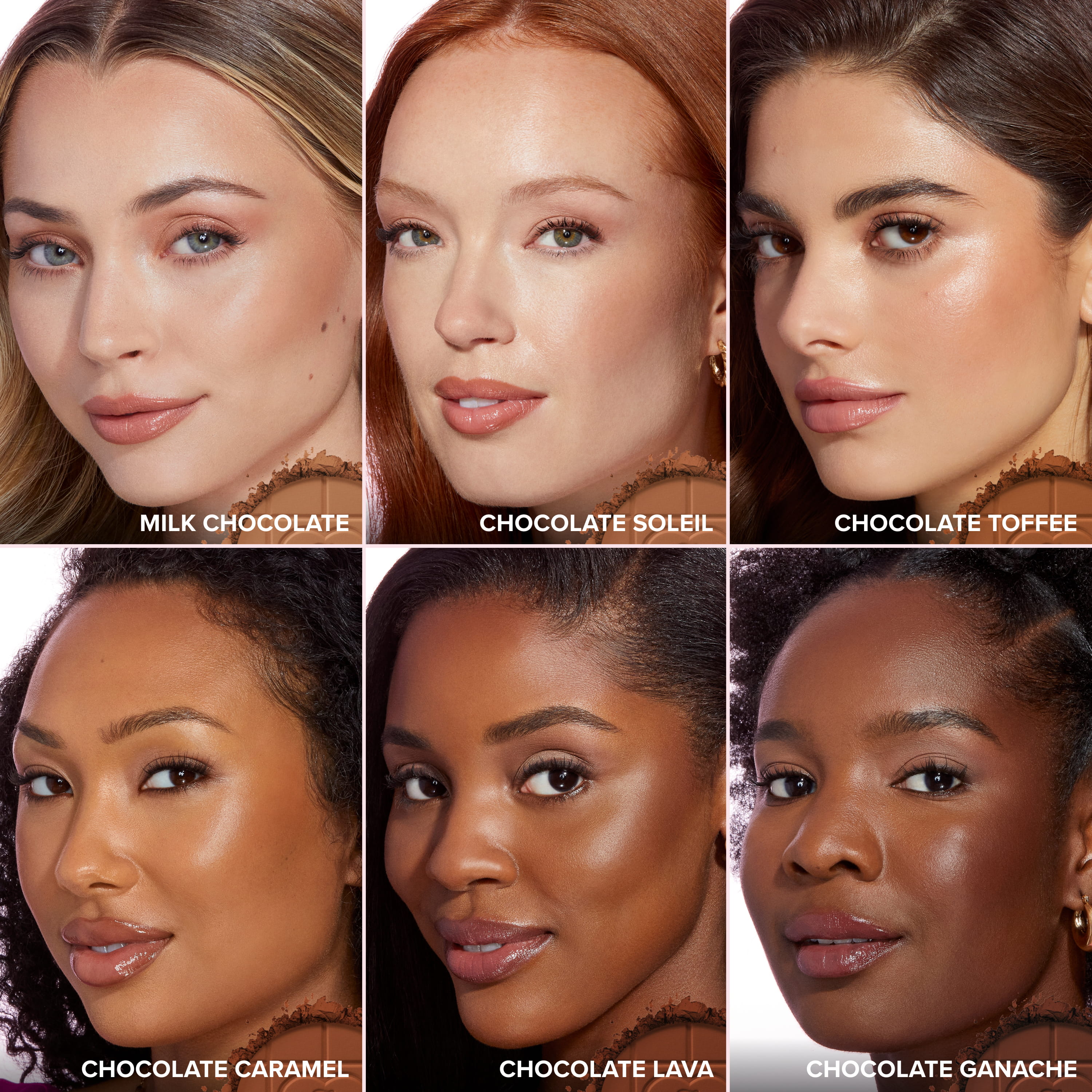 Chocolate Soleil Matte Blurring Bronzer, Milk Chocolate, NET WT. 0.28 OZ. / 8.0 g