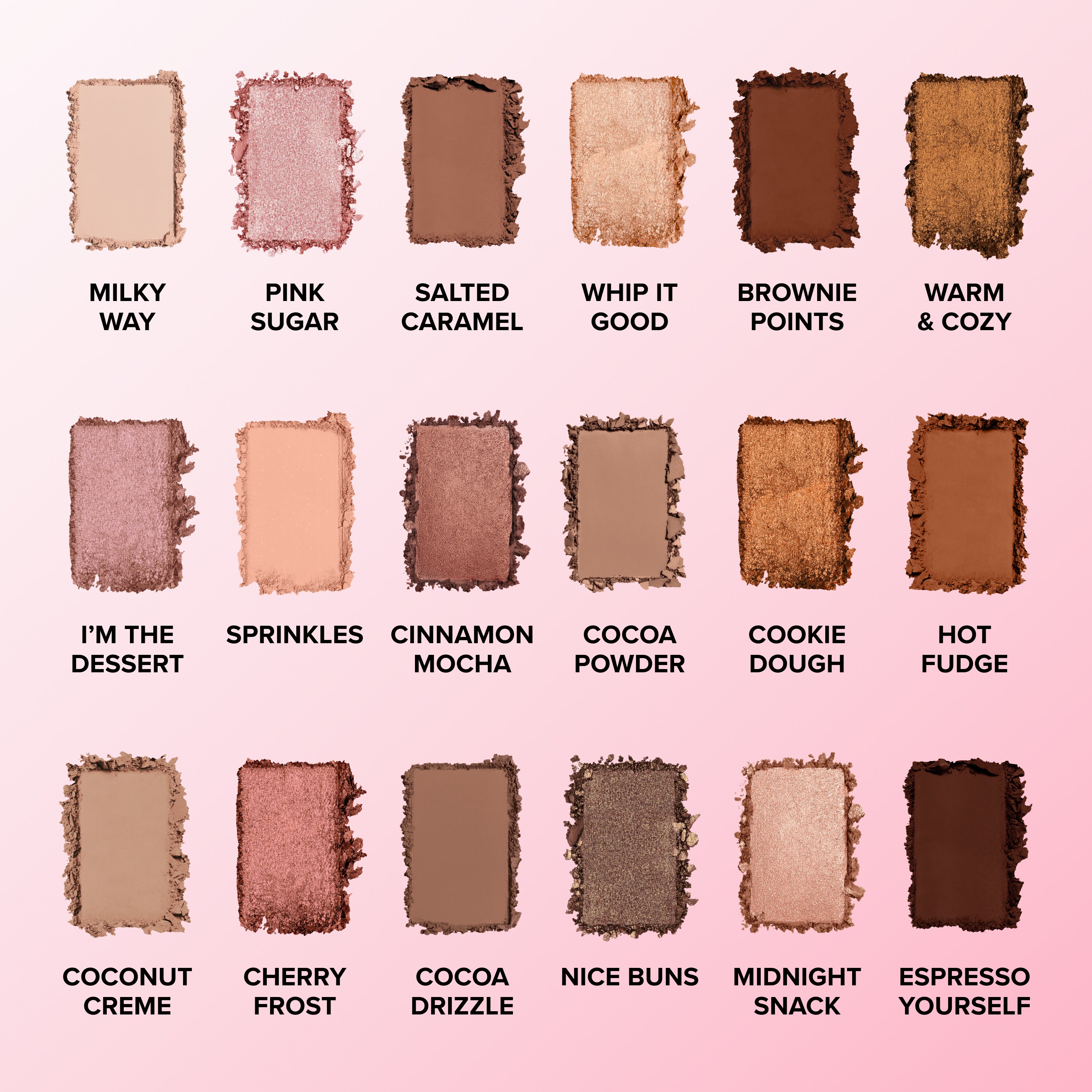 Chocolate Nudes Eye Shadow Palette, NET WT. 0.63 OZ. / 18.0 g
