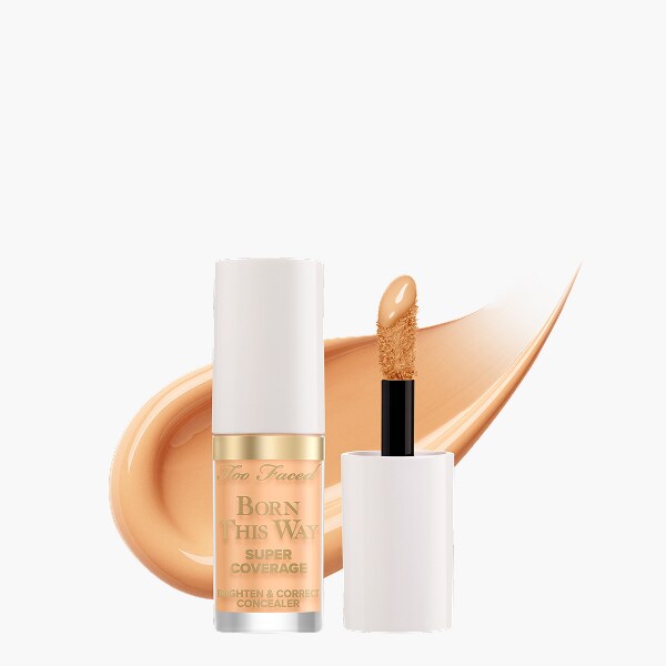 Born This Way Super Coverage Brighten & Correct Concealer, Warm Peach, NET WT. 0.06 OZ. / 2.0 mL