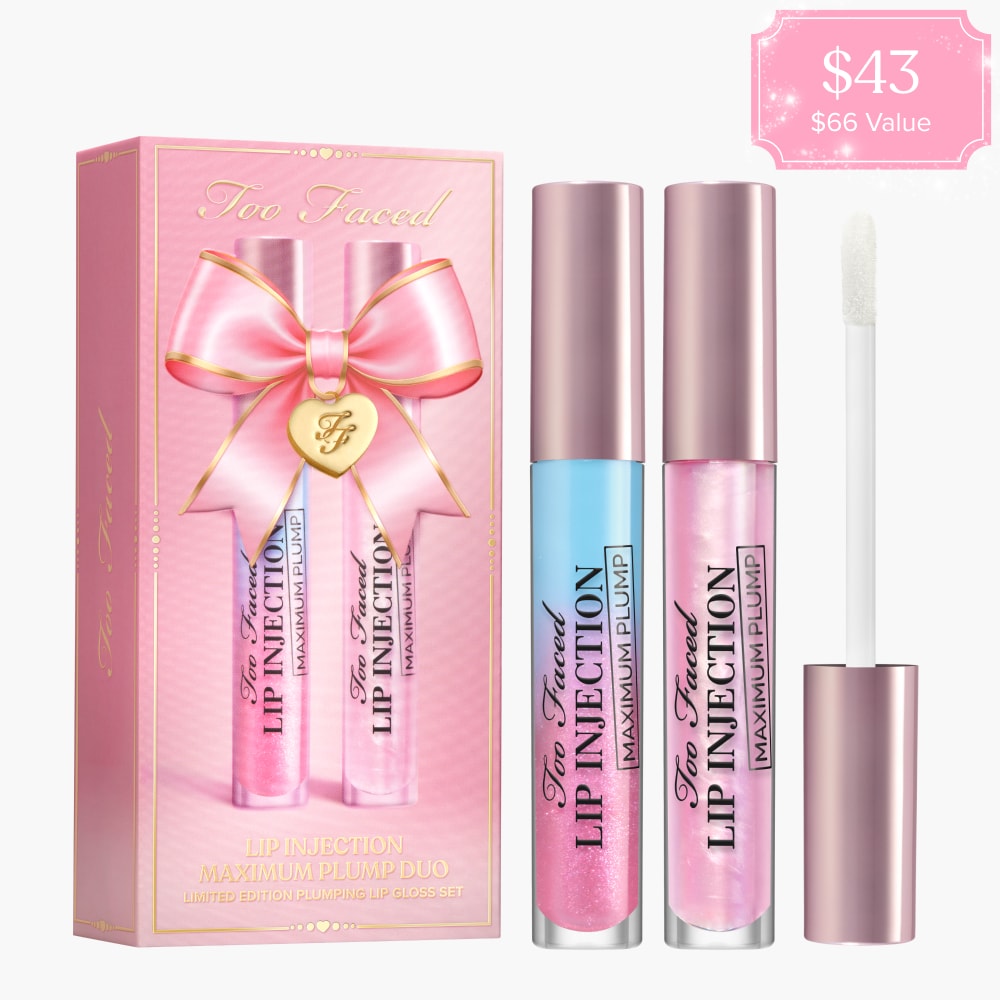 Lip Injection Maximum Plump Lip Gloss Duo Holiday 2026, NET WT. 0.28 OZ. / 8.0 g