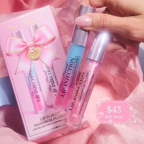 Lip Injection Maximum Plump Lip Gloss Duo Holiday 2026, NET WT. 0.28 OZ. / 8.0 g